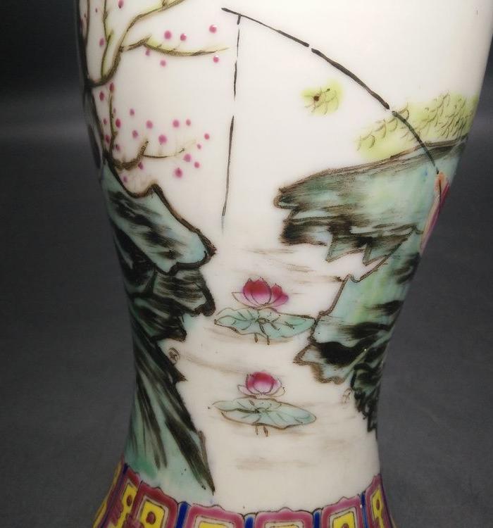 民国粉彩红楼梦人物故事瓶_民国粉彩红楼梦人