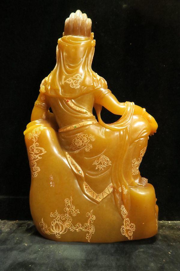 寿山石松子观音_寿山石松子观音价格_寿山石