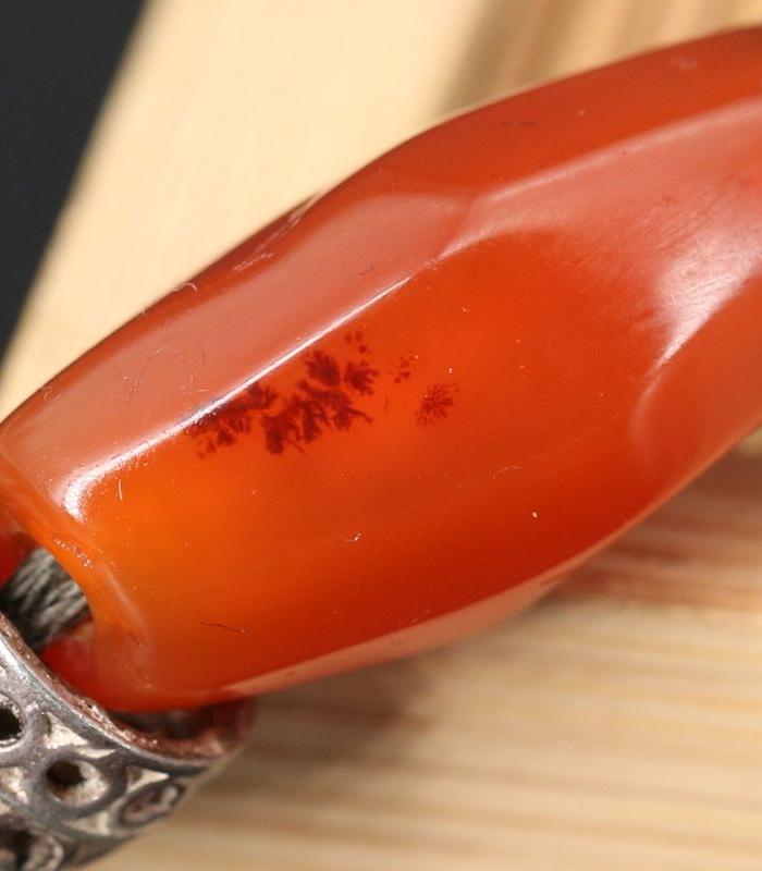 MN1704060093回流天然玛瑙老银项链首饰女