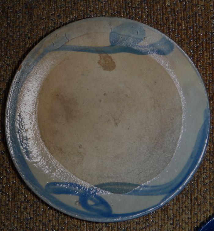 4个土得掉渣的青花盘碗_4个土得掉渣的青花盘