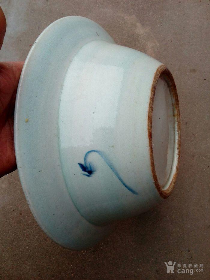 清中期青花缠枝莲大盆洗_清中期青花缠枝莲大