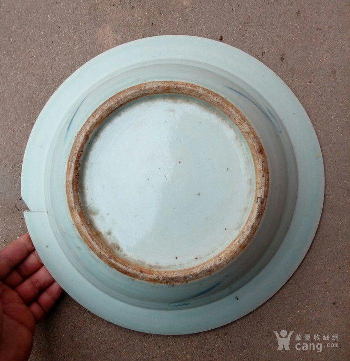 清中期青花缠枝莲大盆洗_清中期青花缠枝莲大