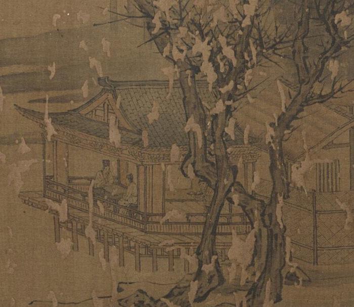 宋文同《晚霭横卷图_宋文同《晚霭横卷图价格