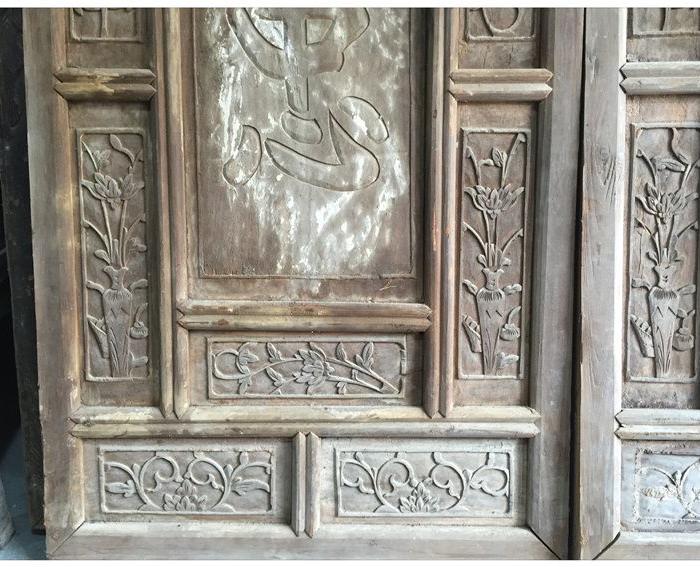 明清老物件\/木雕\/忠孝字板C-533#_明清老物件