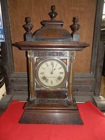 清代日本名古屋牌瓷面八音座钟_清代日本名古