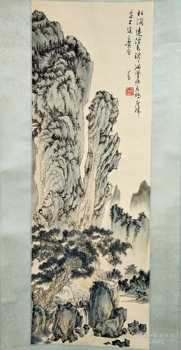 溥儒山水画立轴
