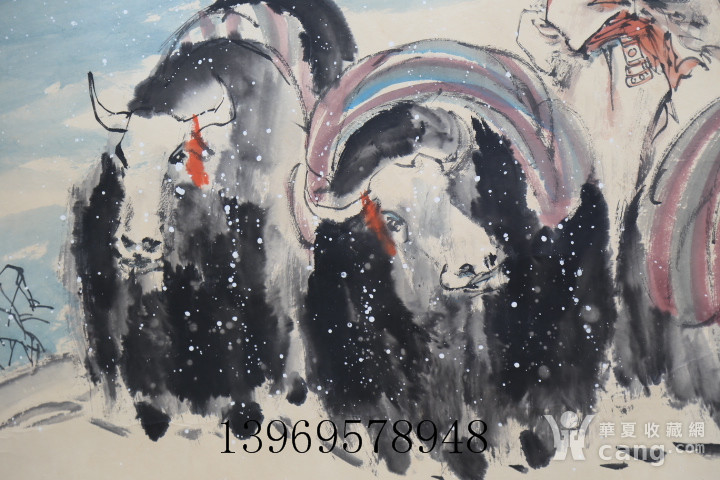 近代画家杜滋龄牦牛画一副