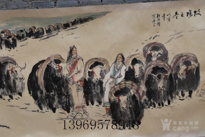 近代画家杜滋龄牦牛画一副