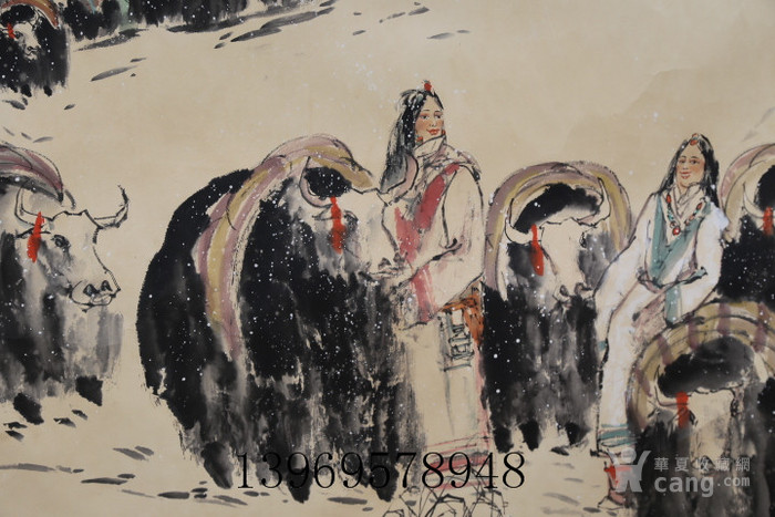 近代画家杜滋龄牦牛画一副