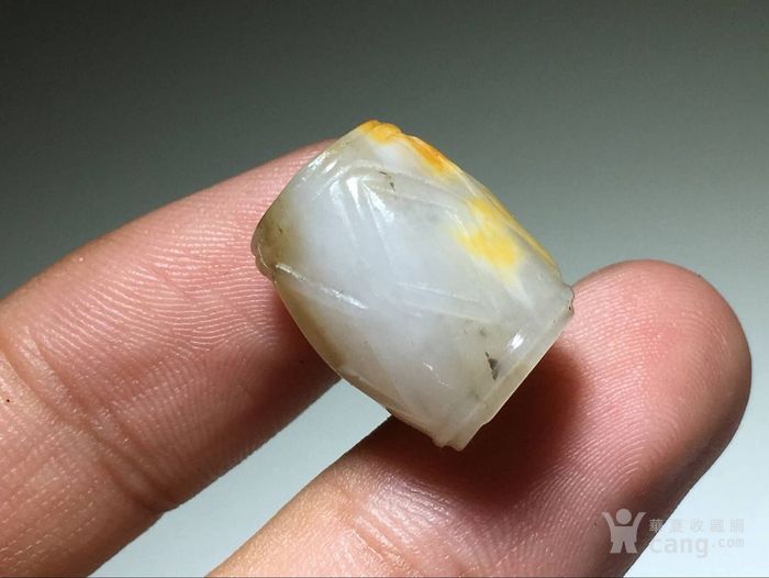 和田玉 籽料 菱形桶珠 洒金* 手工雕刻 包浆老厚