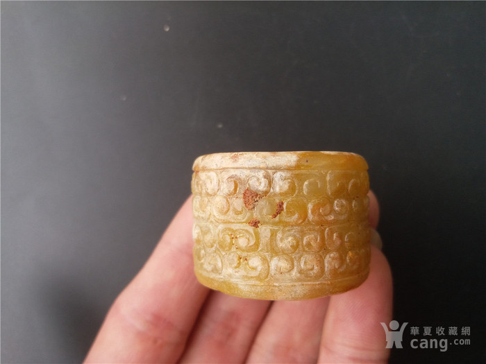 古玉老玉 *卷云纹扳指_古玉老玉 *卷云纹扳指价格_古