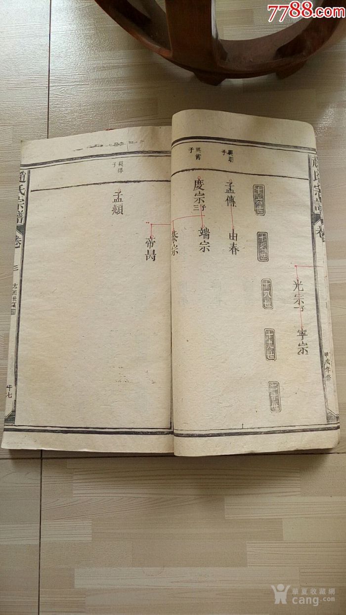 大珍品 *赵匡胤后裔族谱13831286687