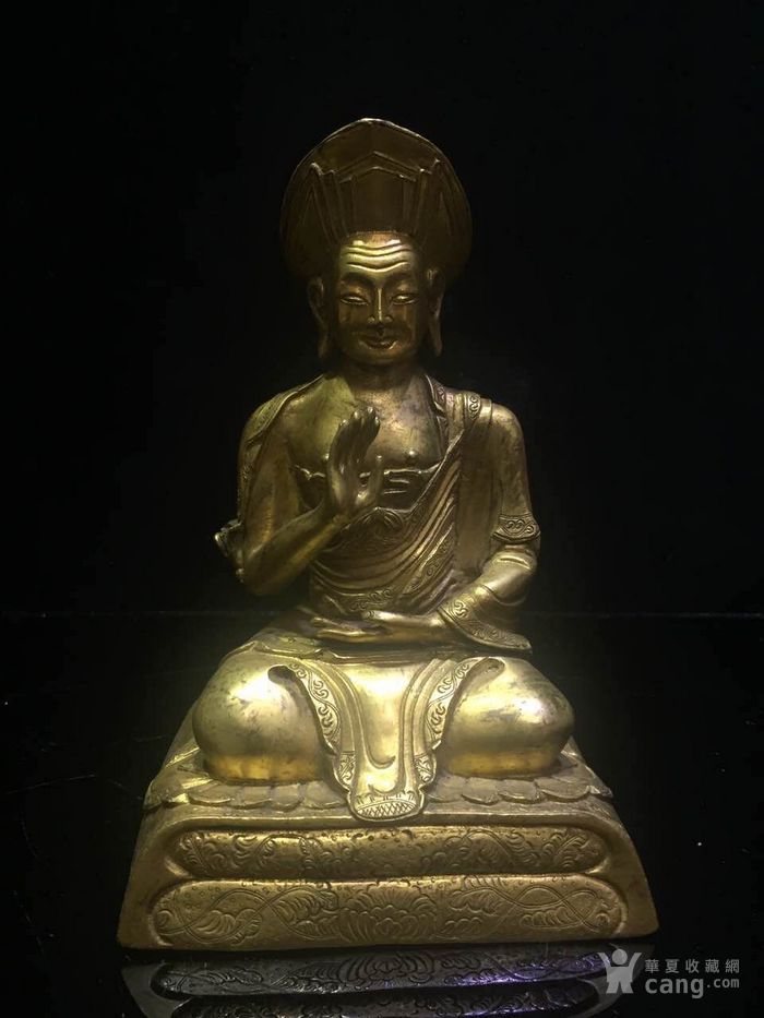 清代 铜鎏金佛像