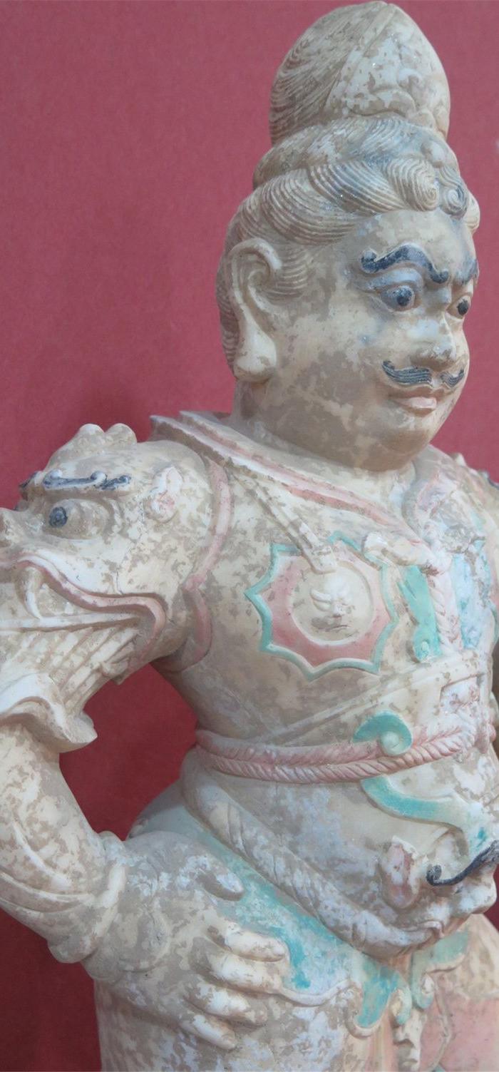 白玉石雕左右护法_白玉石雕左右护法价格_白