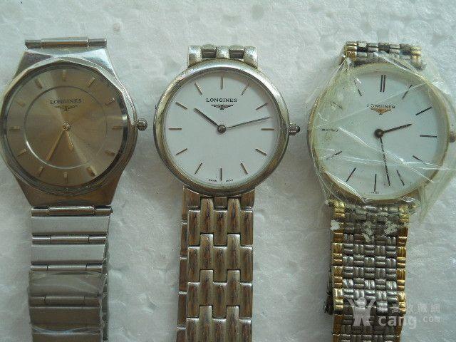 瑞士名牌浪琴 石英旧手表3个_瑞士名牌浪琴 石