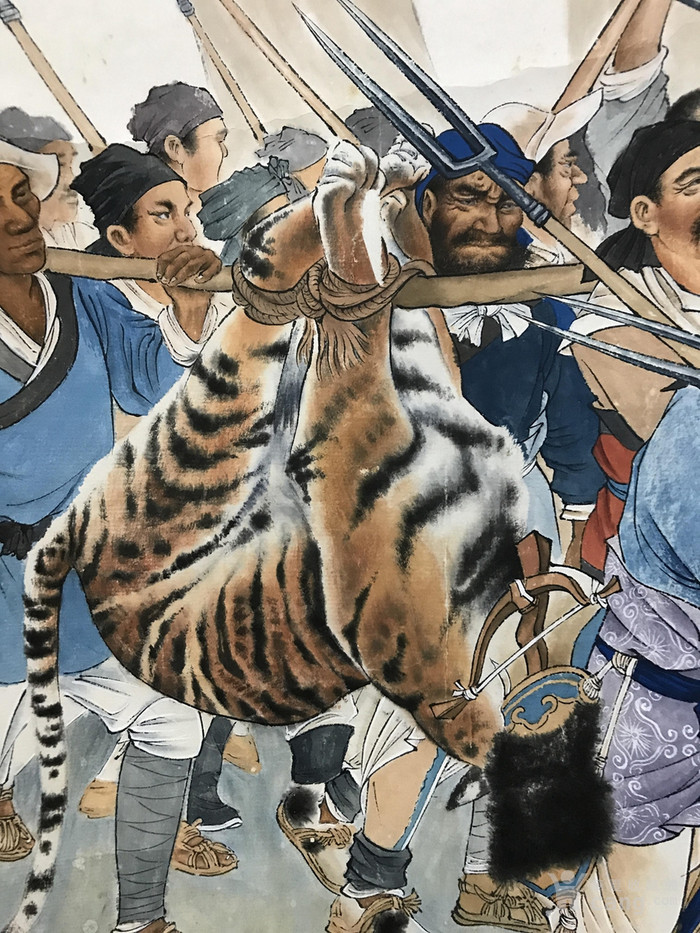 刘继卣武松打虎图