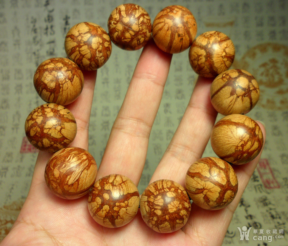 精品梅花入骨丹2.0手串!漂亮花纹!