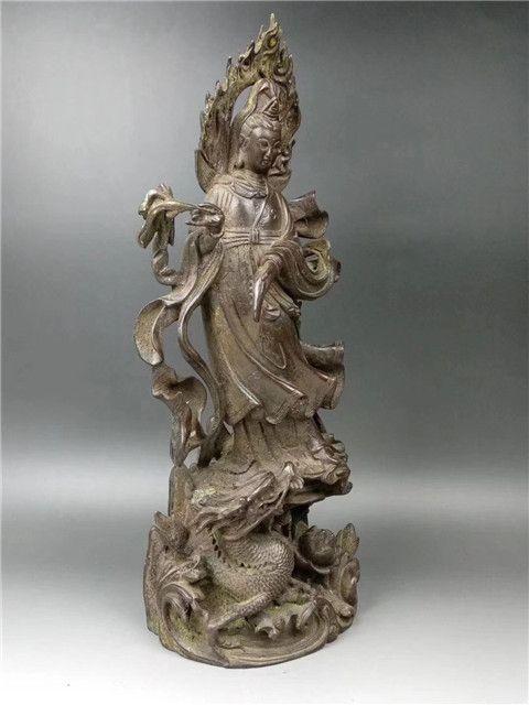 回流铜器御龙观音_回流铜器御龙观音价格_回