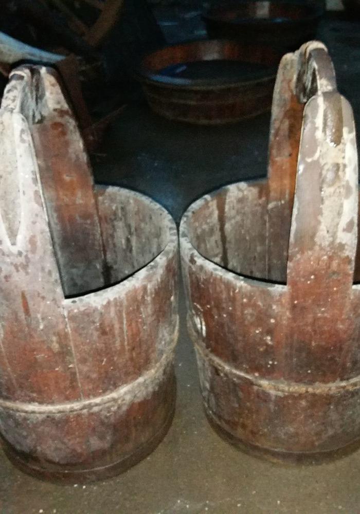 老木桶一对.拍老电视剧道具木桶_老木桶一对.