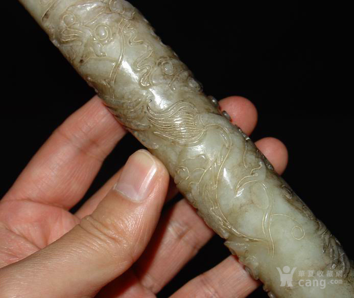 和田玉 龙凤玉柱