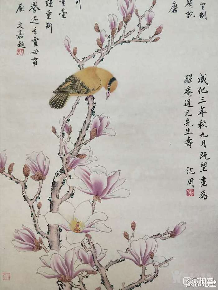 沈周《花鸟》 工艺精湛 栩栩如生