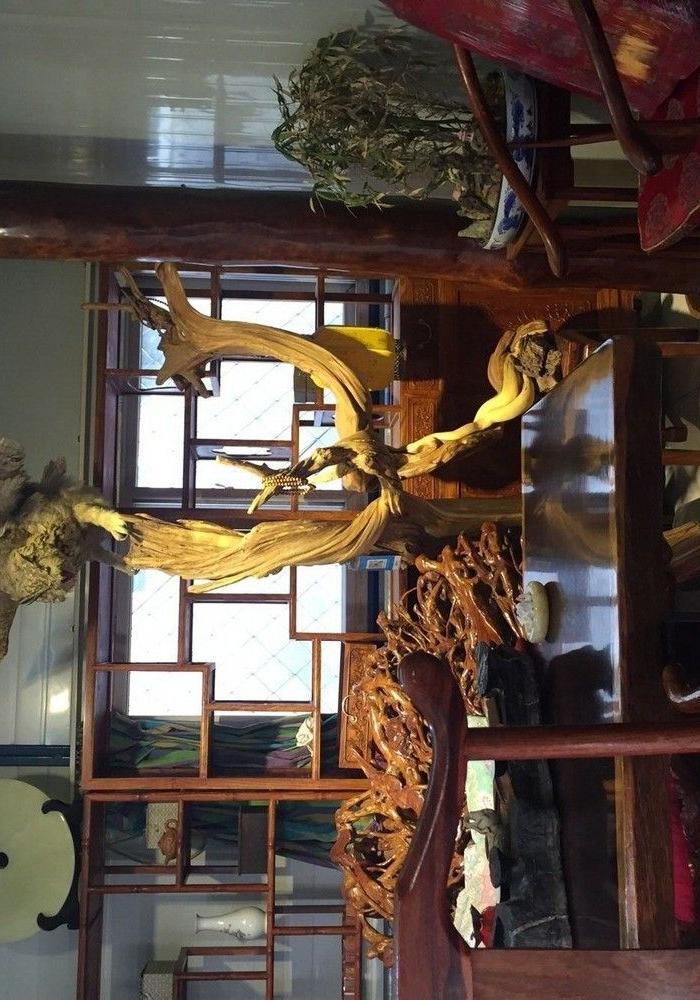 北京现货精品满牛纹血檀风水柱