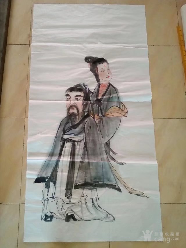 一口价,保证纯手绘古代人物画国画文人雅士仕女图,大尺寸无款