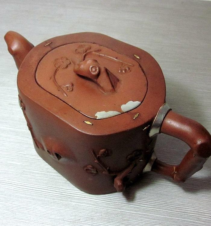 晚清 广昌盖款 双龙戏珠 带* 豫丰方印底款 梅桩