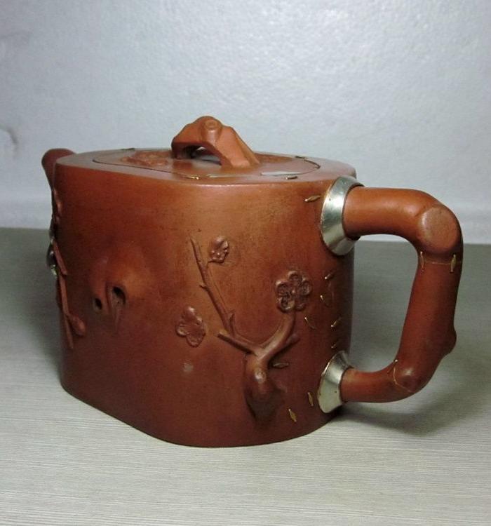 晚清 广昌盖款 双龙戏珠 带* 豫丰方印底款 梅桩