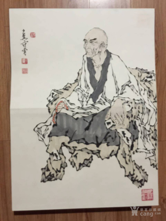 范增十八罗汉册页红木包装