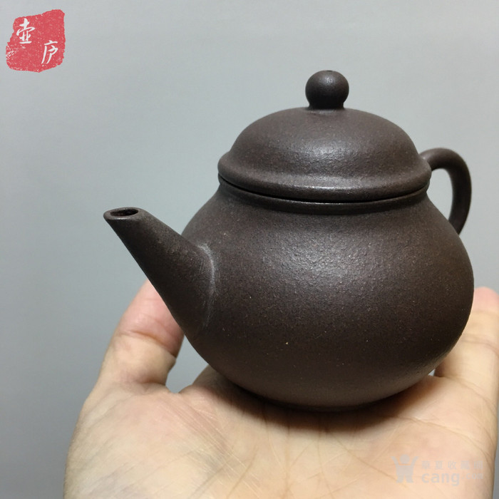 早期紫砂壶.黑星土小水平