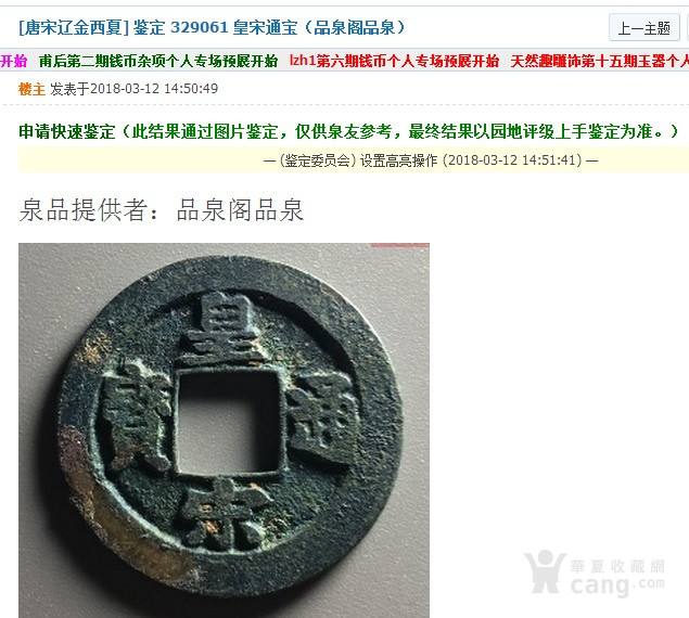 标准皇宋通宝小平母钱