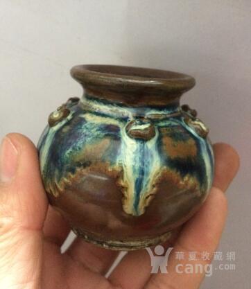 小瓷罐 早期窑变瓷火罐