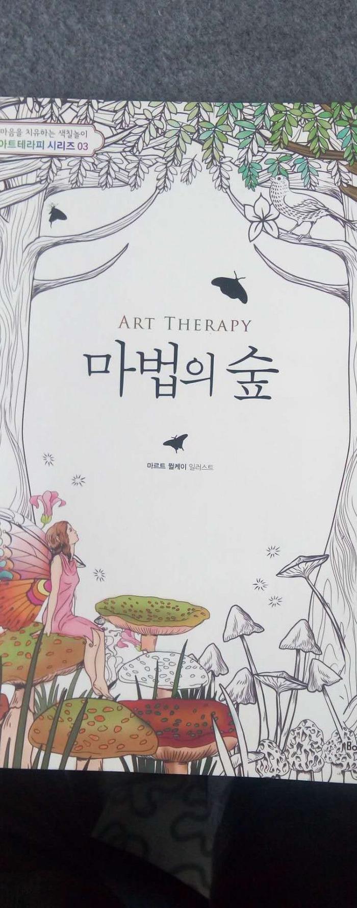 韩国版涂画书魔法森林精装版