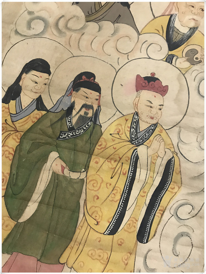 g 993清代早期老字画 道教神仙画像一套六张