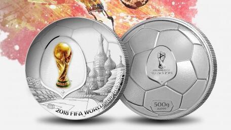 2018年俄罗斯世界杯纪念银章 产品为纯银材质