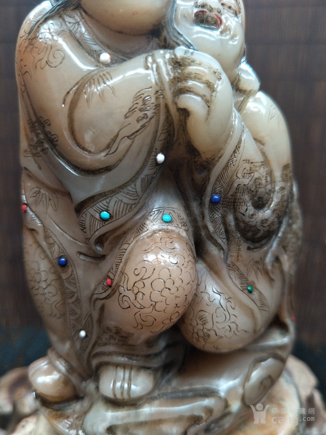 寿山石欢喜佛