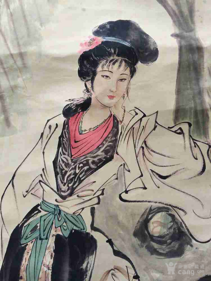 收藏一幅近代名人仕女人物画名作