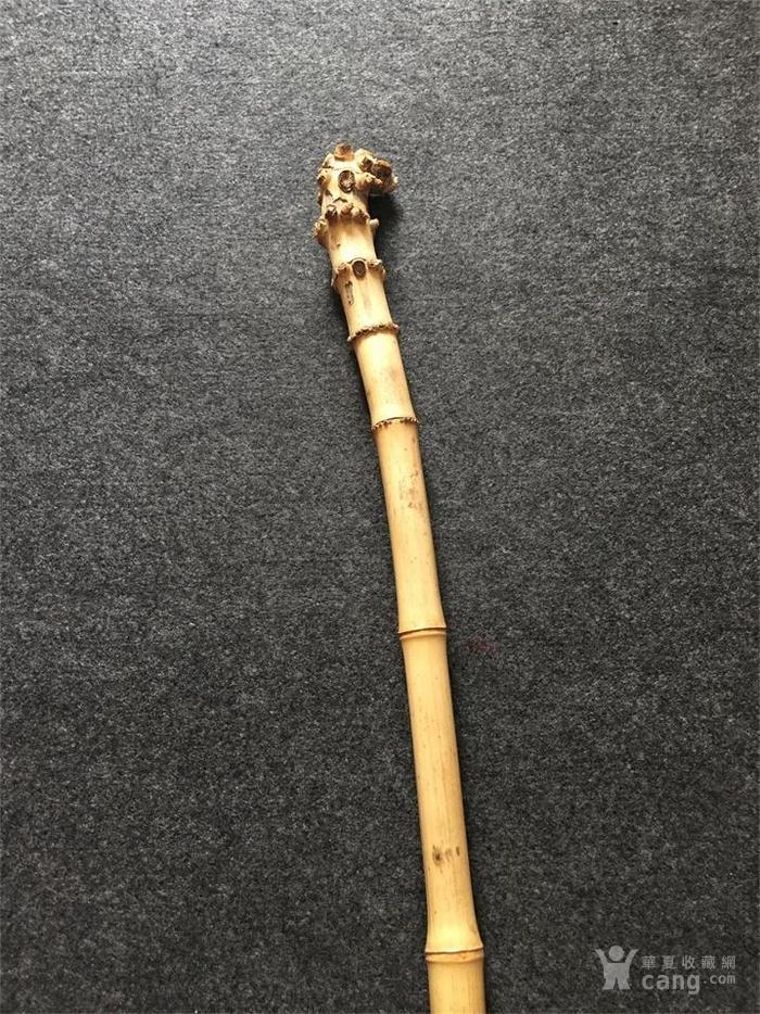 实心异型竹手杖