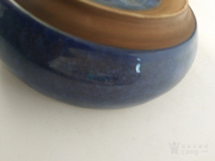 类似冰瓷蓝釉笔洗
