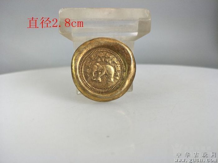 清代少见金饼