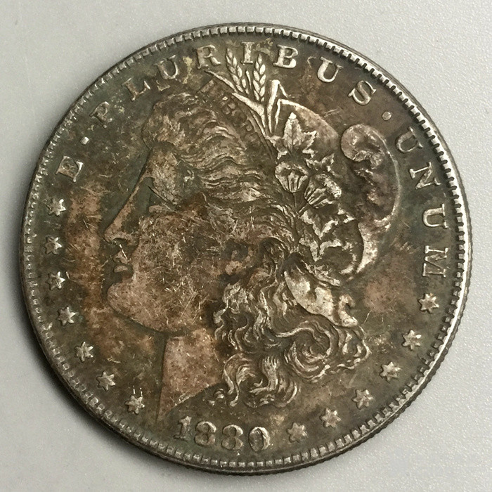 墨西哥1880年鹰洋银元老银圆银币