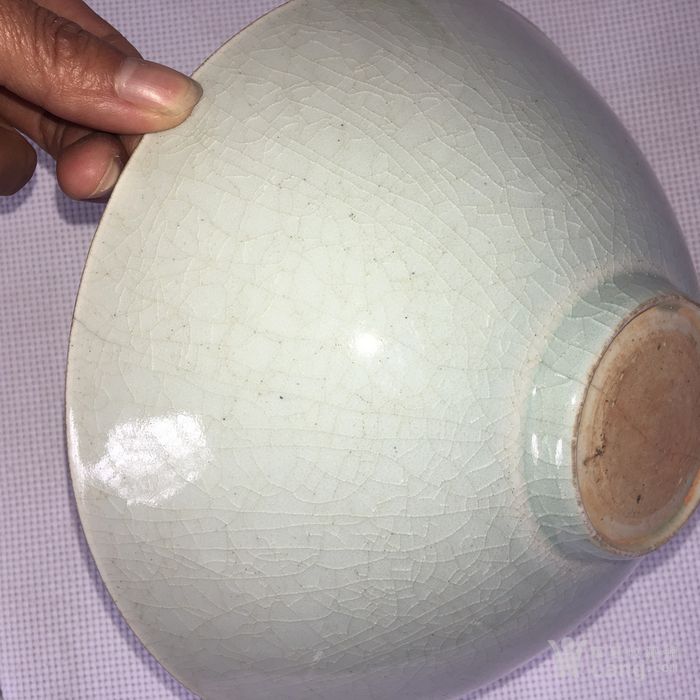 描述:湖田窑的娃娃碗 画工清晰的水发亮 底足