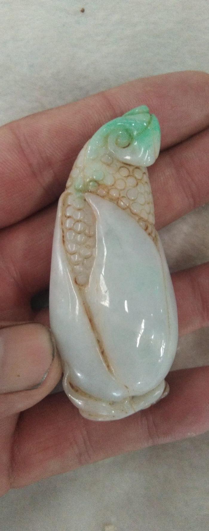 老天然翡翠 玉米穗 寓意岁岁平安,多子多福