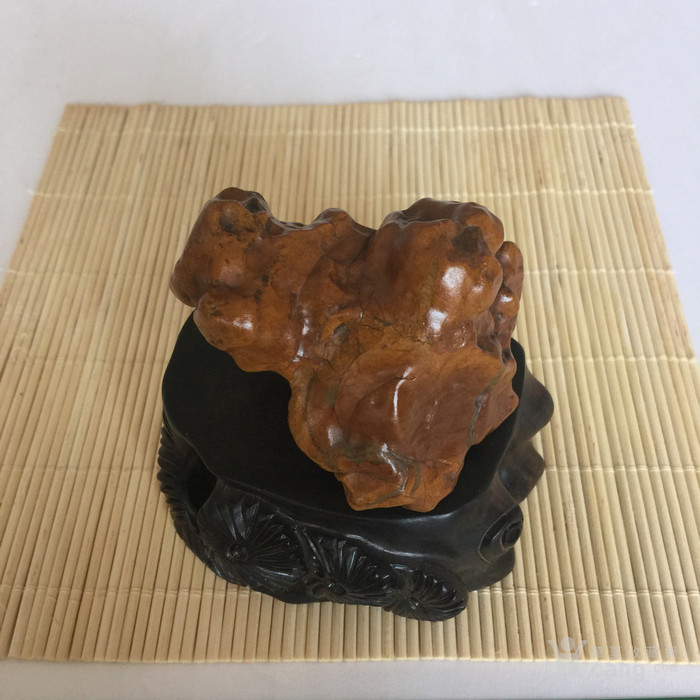 内蒙古阿拉善戈壁石原石《金蟾》