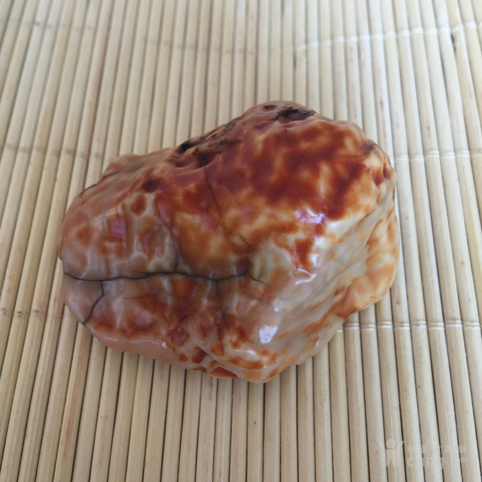 蒙古玛瑙沙漠漆原石手把件