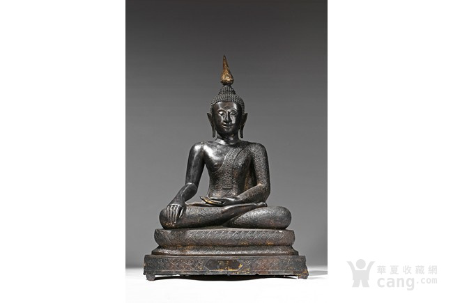 十四世纪 泰国素可泰王朝 大型铜释迦摩尼佛