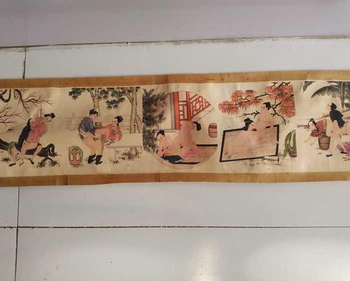 乡下收的房中术长卷图