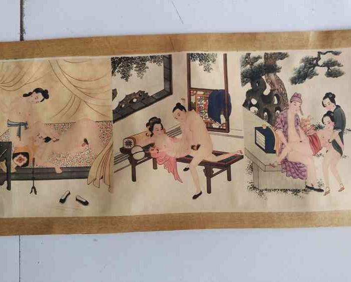 乡下收的房中术长卷图