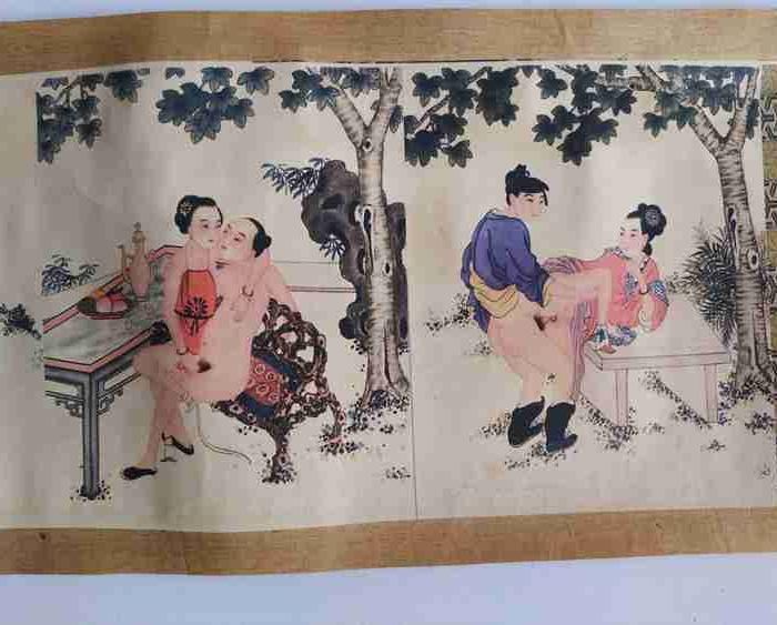 乡下收的房中术长卷图